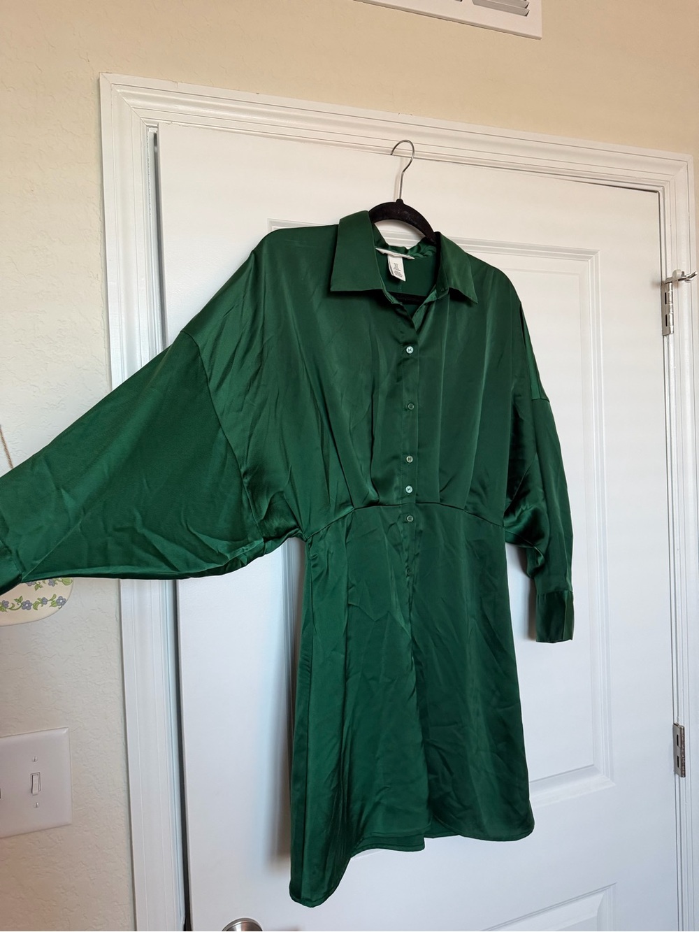 Satin Flowy Mini Dress